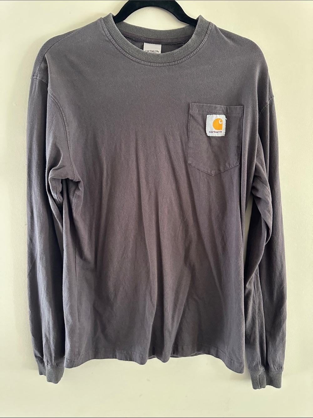 Carhartt Long Sleeve Pocket Tee in Slate Gray